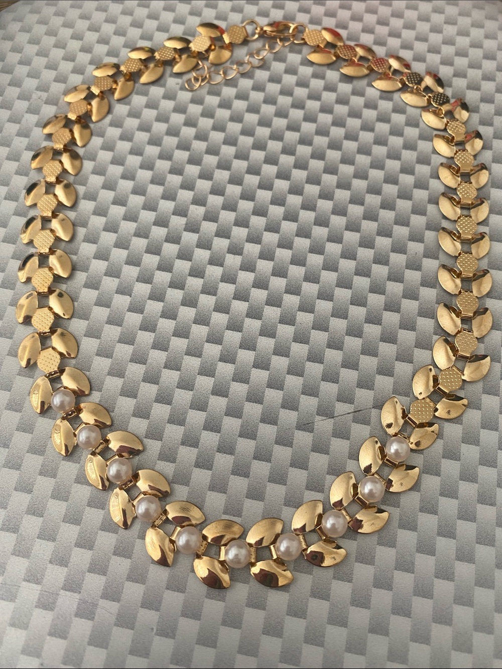 Gold Pearl Accent Women's Necklace